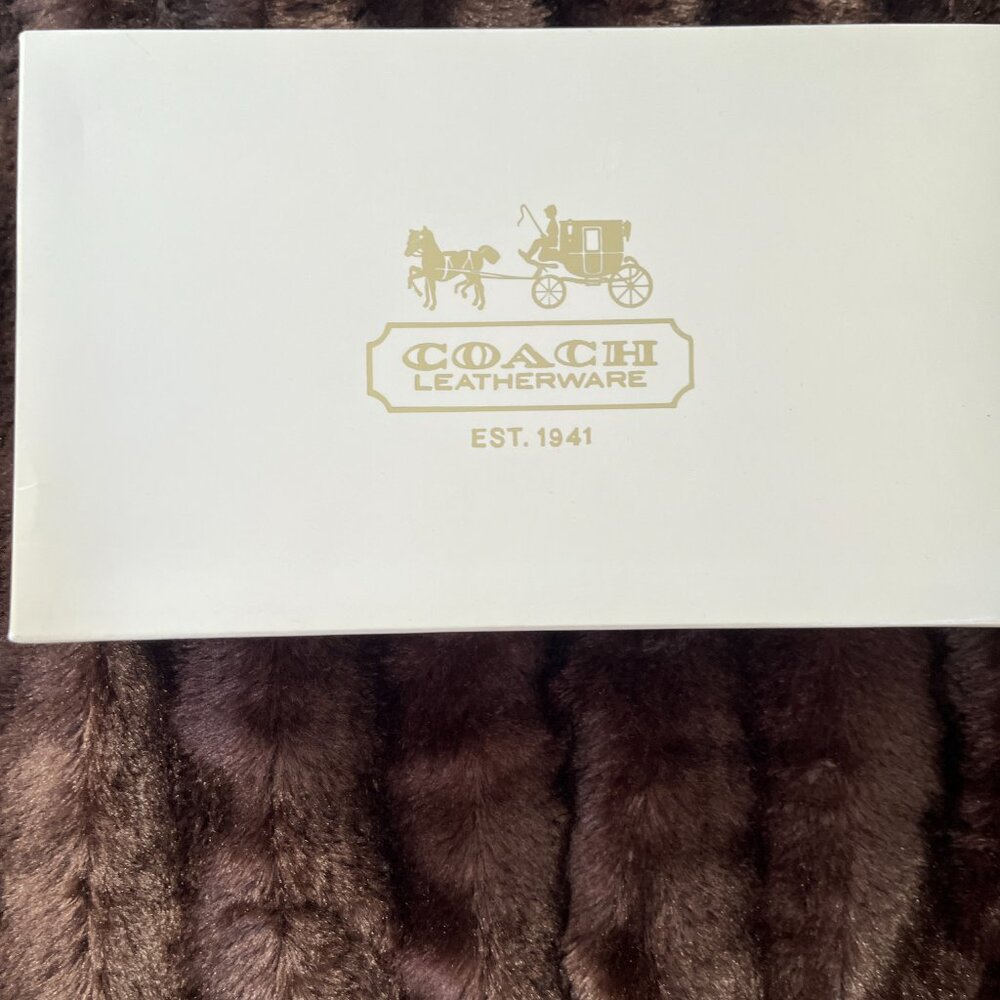 Coach Clutch Evening Elegant Satin W/Leather Python Print EUC - Picture 10 of 10